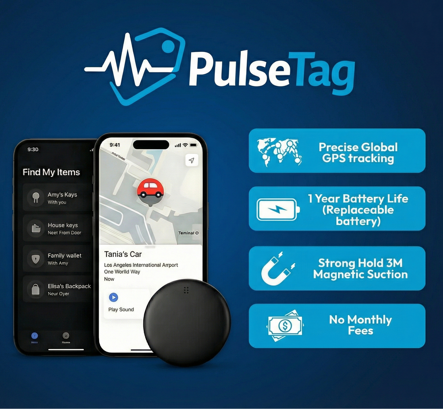 PulseTag GPS Tracker for Apple